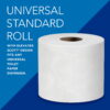 Scott Professional Standard Roll Toilet Paper, Bulk (04460), 2-Ply, Elevated Design, White, Individually Wrapped (80 Rolls of 550 Sheets, 44,000 Sheet Total)