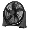 Pelonis 20-Inch Air Circulator Floor Fan with Wall Mount Option, 3-Speed Lightweight, Black, FB50-17H