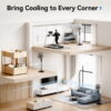 Goosiay 16" Oscillating Pedestal Fan with Remote Control, 10H Timer Stand up Fan, Ultra Quiet Fan for Bedroom Home Office