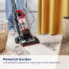BISSELL CleanView Compact Bagless Upright Vacuum with Scatter-Free Technology, Powerful Suction, Extended Reach, Model 3508T, Red