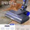 CareVac Cordless Stick Vacuum Cleaner Lightweight for Carpet Hard Floor Pet Hair Led Display (Gray)