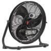 Caterpillar® Fan 20" High-Velocity 4-Speed Shroud Metal Floor Fan, 5200 CFM, Black