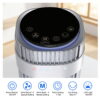 EDX Bladeless Tower Fan for Bedroom, 25ft/s High Velocity 28dB Quiet DC Fan, 5 Speeds 4 Modes, 12H Timer 64°Oscillating, Remote Standing Fan for Home Office Indoor, Silver
