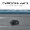 Intex 15" Queen Essential Rest Dura-Beam Deluxe Airbed Mattress with Built in Pump