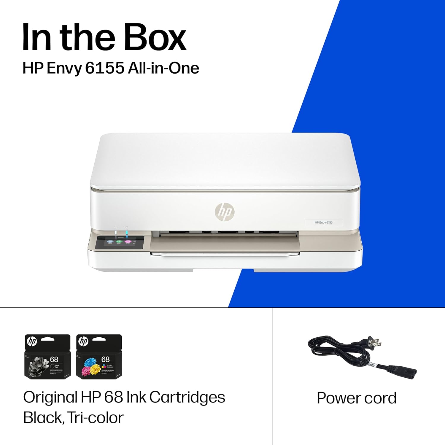 61-3N7ncK6L._AC_SL1500_.jpg HP Envy 6155 Wireless All-in-One Color Inkjet Printer, Print, Scan, Copy, Duplex Printing Best-for-Home, 3 Month Trial of Instant Ink Included, AI-Capable (C2WR7A) Portobello