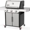 Weber Genesis S-315 Liquid Propane Gas Grill for Outdoor Cooking, Stainless Steel, 3 Burners – Stainless Steel Cooking Grates & PureBlu Burners