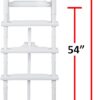 Aqua Select Heavy-Duty Resin Pool Entry System for Above Ground and Semi-Inground Pools | Adjustable for 48" to 54" Pool Walls | Wide Step Design | 350 lb Capacity Aqua Select Heavy-Duty Resin Pool Entry System for Above Ground and Semi-Inground Pools | Adjustable for 48" to 54" Pool Walls | Wide Step Design | 350 lb Capacity