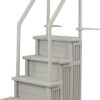 Aqua Select Anti-Slip in-Pool Steps | Cloud Grey/Grey Steps | for Above Ground Swimming Pools | Can Mount to Decks 48" to 54" H | Safety Stairs Capacity Up to 350 lbs