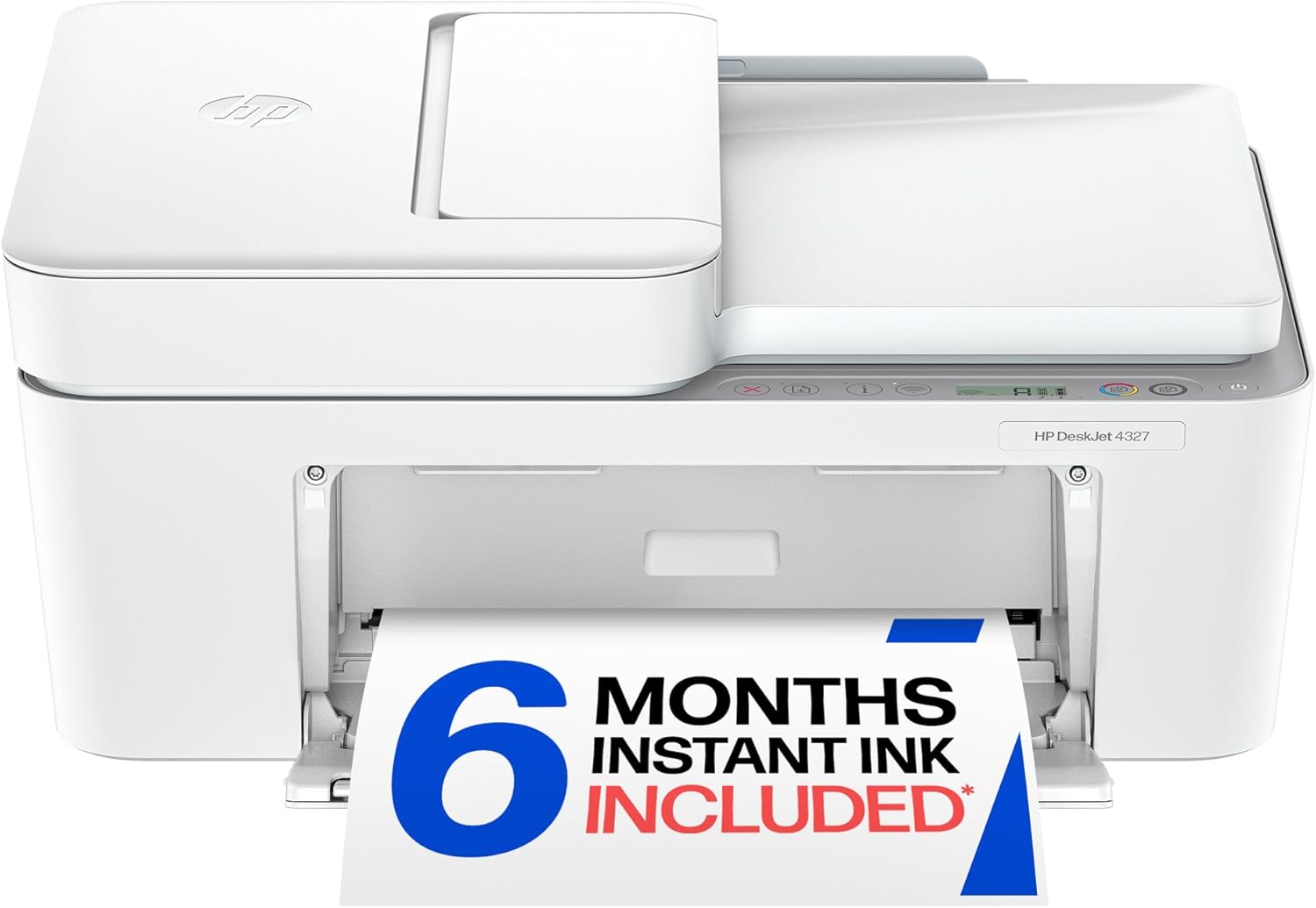 HP DeskJet 4327 Wireless All-in-One Color Inkjet Printer, Scanner, Copier, Best for Home, 6 Month Trial of Instant Ink Included, AI-Capable (B3ZF6A)