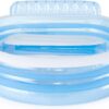 INTEX Swim Center Inflatable Family Lounge Pool: Built-In Bench – Cup Holder – 156 Gallon Capacity – 90" x 86" x 31" – Blue