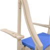 Confer Plastics Curved Drop-in Inground Pool Step 3 Tread Stair Entry System w/ 2 Handrails & Adjustable Mounting Brackets - Base Step, Blue Treads Confer Plastics Curved Drop-in Inground Pool Step 3 Tread Stair Entry System w/ 2 Handrails & Adjustable Mounting Brackets - Base Step, Blue Treads