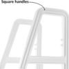 Aqua Select Heavy-Duty in-Pool Ladder | White w/Squared Handles | Supports 300 Pounds | Easy-to-Install Design | White W/Squared Handles Aqua Select Heavy-Duty in-Pool Ladder | White w/Squared Handles | Supports 300 Pounds | Easy-to-Install Design | White W/Squared Handles