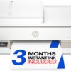 HP Envy 6555 Wireless All-in-One Color Inkjet Printer, Print, Scan, Copy, Duplex Printing Best-for-Home, 3 Month Trial of Instant Ink Included, AI-Capable (C2XR6A) Portobello