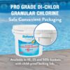 Doheny's Di-Chlor Granular Chlorine | Pro-Grade 3-in-1 Pool Sanitizer, Shock & Algaecide | Fast-Dissolving, Calcium-Free | 99.5% Sodium Dichlor, 56% Stabilized Chlorine | 100lb (2 x 50lb Buckets)