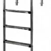 FibroPool U-Shaped Stainless Steel Above Ground Pool Ladder – 4 Step Deck Mounted Ladder, Heavy Duty Rustproof Pool Entry with Non-Slip Step, Easy Install for Pools