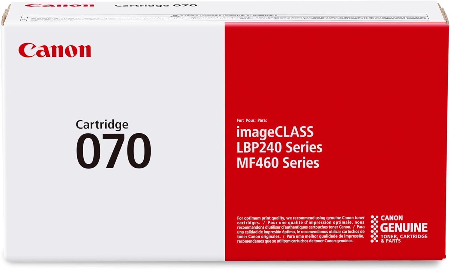 Canon Genuine 070 Black Toner Cartridge Compatible with MF465dw, MF462dw, LBP247dw, LBP246dw