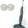 Shark Steam & Scrub All-in-One Scrubbing and Sanitizing Hard Floor Steam Mop, 2 Steam Modes, 2 Dirt Grip Soft Scrub Pads Included, XL Removable Water Tank, Swivel Steering, Teal, S8002BRN