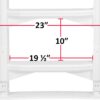 Aqua Select Heavy-Duty in-Pool Ladder | White w/Squared Handles | Supports 300 Pounds | Easy-to-Install Design | White W/Squared Handles Aqua Select Heavy-Duty in-Pool Ladder | White w/Squared Handles | Supports 300 Pounds | Easy-to-Install Design | White W/Squared Handles