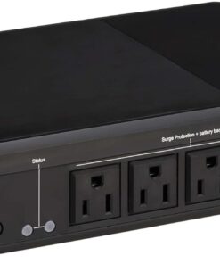 Tripp Lite 600VA UPS Desktop Battery Backup and Surge Protector, 300W, 4 Outlets, Home & Office UPS, Small Form Factor, Wall Mounting Option, 5ft Cord, 3-Year Warranty (BC600R)