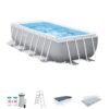 INTEX 26791EH Prism Frame Premium Rectangular Above Ground Swimming Pool Set: 16ft x 8ft x 42in – Complete Set Includes 1000 GPH Cartridge Filter Pump INTEX 26791EH Prism Frame Premium Rectangular Above Ground Swimming Pool Set: 16ft x 8ft x 42in – Complete Set Includes 1000 GPH Cartridge Filter Pump