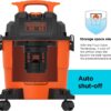 BLACK+DECKER Shop Vacuum Wet and Dry, 4 Gallon 3-in-1 Portable Shop Vac with Accessories, Workshop, Garage, Home and Car Vacuum Cleaner, 3 HP(BDXV18301P-4A)