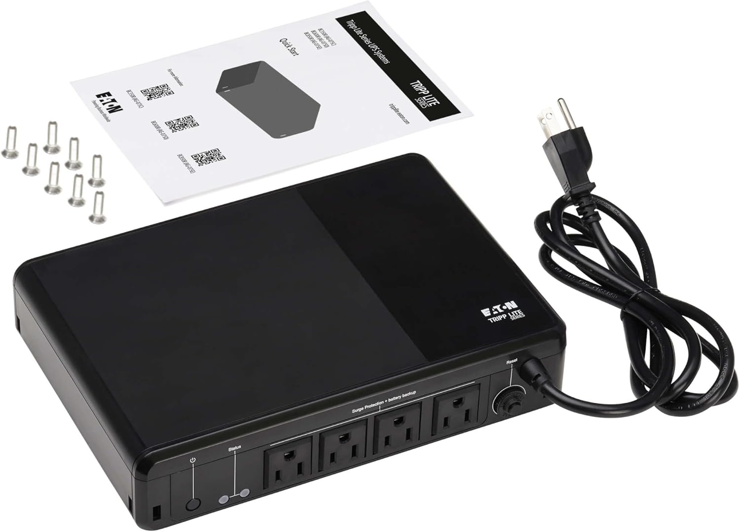 Tripp Lite 600VA UPS Desktop Battery Backup and Surge Protector, 300W, 4 Outlets, Home & Office UPS, Small Form Factor, Wall Mounting Option, 5ft Cord, 3-Year Warranty (BC600R) Tripp Lite 600VA UPS Desktop Battery Backup and Surge Protector, 300W, 4 Outlets, Home & Office UPS, Small Form Factor, Wall Mounting Option, 5ft Cord, 3-Year Warranty (BC600R) - Image 3
