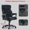 STAPLES Lockland Ergonomic Managers Office Chair, Big & Tall Cushioned, Adjustable Height, Metal Frame, Bonded Leather, for Workspace, Home, or Gaming, Black STAPLES Lockland Ergonomic Managers Office Chair, Big & Tall Cushioned, Adjustable Height, Metal Frame, Bonded Leather, for Workspace, Home, or Gaming, Black