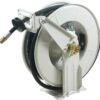 VEVOR Fuel Hose Reel, 1/2" x 50', Extra Long Retractable Machine Oil Hose Reel, Spring Driven Auto Swivel Rewind, Heavy-Duty Carbon Steel Construction with Hose for Auto Repair, Industries, 2300 PSI