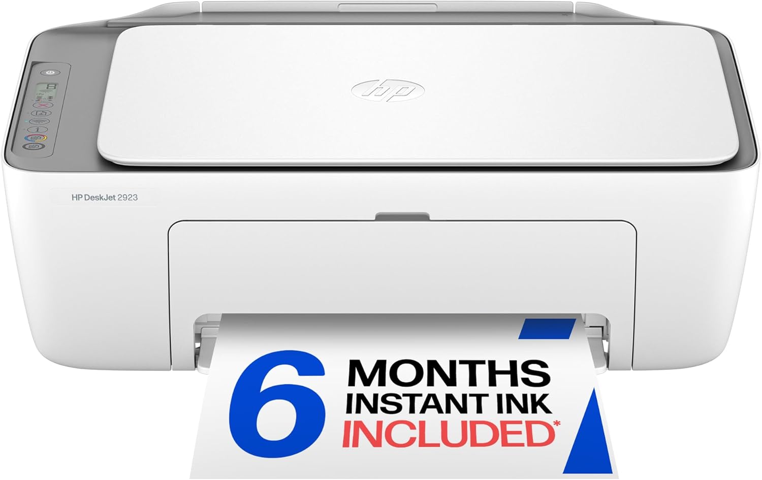 HP DeskJet 2923 Wireless All-in-One Color Inkjet Printer, Scanner, Copier, Best for Home, 6 Month Trial of Instant Ink Included, AI-Capable (B18JWA)