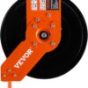 VEVOR Retractable Air Hose Reel, 3/8 IN x 50 FT Hybrid Air Hose Max 300PSI, Air Compressor Hose Reel with 5 ft Lead in, Ceiling/Wall Mount Heavy Duty Single Arm Steel Reel