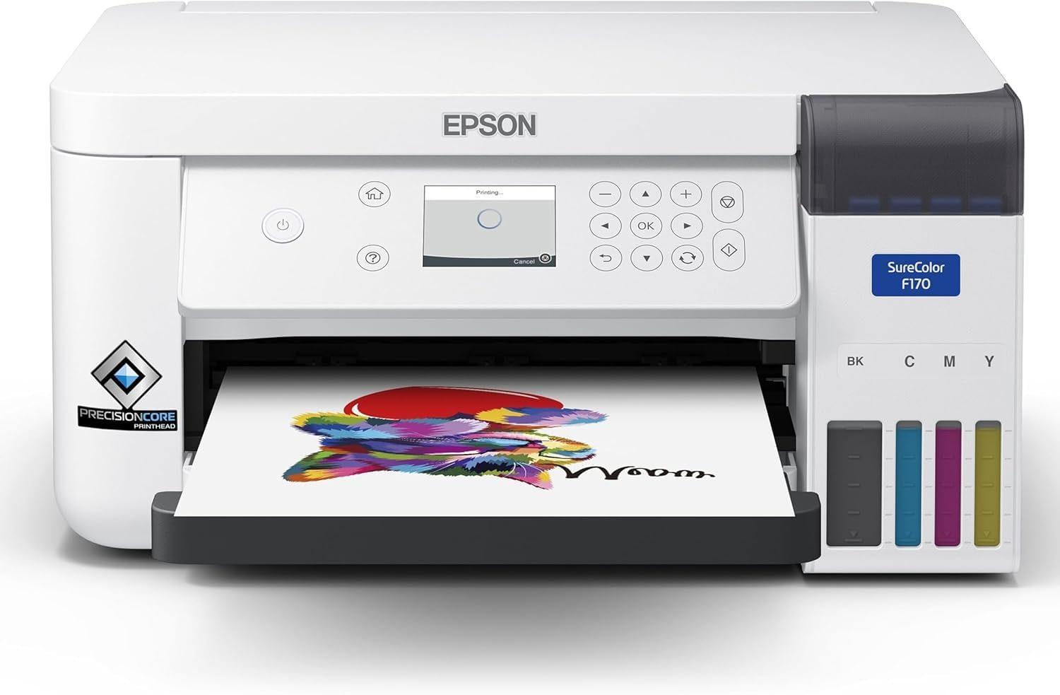 61VITMix9RL._AC_SL1500_.jpg Epson SureColor F170 Dye-Sublimation Printer. Includes Full Set of Ink, User Guide, & AC Power Cable SCF170 - Compact 8.5" x 11" Format - Original Product with Full Manufacturer Support by ORINOKIA.