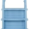 Aqua Select Anti-Slip in-Pool Steps | Tranquil Blue | for Above Ground Swimming Pools | Can Mount to Decks 48" to 54" H | Safety Stairs Capacity Up to 350 lbs