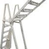 Confer Plastics 7100X Evolution 48" to 54" Adjustable A Frame Above Ground Swimming Pool Entry Ladder with Flip Up and Locking Section for Safety Confer Plastics 7100X Evolution 48" to 54" Adjustable A Frame Above Ground Swimming Pool Entry Ladder with Flip Up and Locking Section for Safety