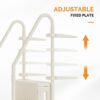 VINGLI Pool Ladder Heavy-Duty Safety Step for Above Ground Pools Stair Entry System with Handrails, Beige (Full Beige, 4 Steps)
