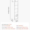 VEVOR Removable Dock Ladder 5 Steps, 500lbs Heavy-Duty, Thickened 6063 Aluminum Alloy with Textured Nonslip Step & Mat, Weather-Ready & Quick Detach for Dock, Boat, Pool, Fishing