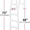 Aqua Select Heavy-Duty in-Pool Ladder | White w/Squared Handles | Supports 300 Pounds | Easy-to-Install Design | White W/Squared Handles Aqua Select Heavy-Duty in-Pool Ladder | White w/Squared Handles | Supports 300 Pounds | Easy-to-Install Design | White W/Squared Handles