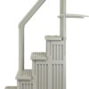 Aqua Select Anti-Slip in-Pool Steps | Cloud Grey/Grey Steps | for Above Ground Swimming Pools | Can Mount to Decks 48" to 54" H | Safety Stairs Capacity Up to 350 lbs Aqua Select Anti-Slip in-Pool Steps | Cloud Grey/Grey Steps | for Above Ground Swimming Pools | Can Mount to Decks 48" to 54" H | Safety Stairs Capacity Up to 350 lbs