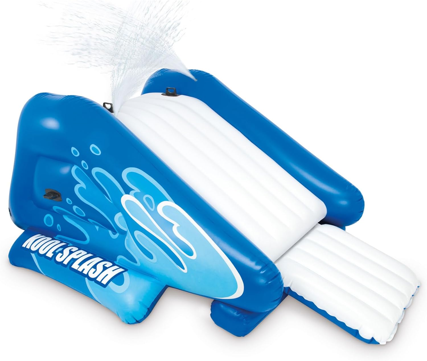 61bzJxsmyL._AC_SL1500_.jpg Intex Kool Splash Inflatable Water Slide Swimming Pool Play Center with Built in Sprayers for Kids and Adults, Ages 6 and Up, Blue