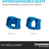 Hayward Pool Vacuum for Inground Pools Poolvergnuegen Suction Pool Cleaner (4 Wheel) Automatic Vacuum for In-Ground Pools up to 20 x 40 ft