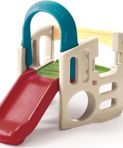 Step2 Panda Climber | Outdoor Toddler Activity Playset, Tan/Red/Yellow/Blue