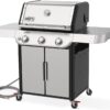 Weber Genesis S-315 Natural Gas Grill for Outdoor Cooking, Stainless Steel, 3 Burners – Stainless Steel Cooking Grates & PureBlu Burners