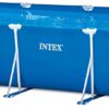 INTEX Rectangular Frame 14 ft 9 in x 7 ft 3 in x 33 in Above Ground Pool, Swimming Pool with Steel Frame, Pump Not Included
