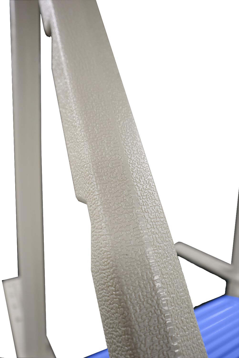 61nKxmRFnL._AC_SL1500_.jpg Confer Plastics Step-1X Above Ground Pool Entry System – Dual Handrails, Slip-Resistant Steps, Supports 400 lbs, Easy Installation, Warm Grey with Blue Treads, Made in USA