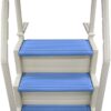 Confer Plastics Step-1X Above Ground Pool Entry System – Dual Handrails, Slip-Resistant Steps, Supports 400 lbs, Easy Installation, Warm Grey with Blue Treads, Made in USA Confer Plastics Step-1X Above Ground Pool Entry System – Dual Handrails, Slip-Resistant Steps, Supports 400 lbs, Easy Installation, Warm Grey with Blue Treads, Made in USA