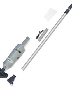 INTEX Rechargeable Handheld Pool Vacuum Cleaner with 94” Telescoping Pole, 2 Brush Heads, & Shaft Adapter for PureSpas & Pools