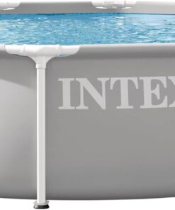 INTEX 26710EP 12Ft X 30In Prism Frame Premium Above Ground Swimming Pool, SuperTough Puncture Resistant, Rust Resistant, Easy Assemble, 1718 Gallon Capacity, Pool Only (Pump Not Included)