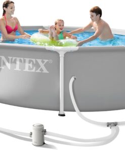 INTEX 26701EP 10Ft X 30In Prism Frame Premium Above Ground Swimming Pool Set with Filter Pump