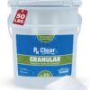 Rx Clear 50 lbs Granular Pool Chlorine | Use As Bactericide, Algaecide, & Disinfectant in Swimming Pools, Hot Tubs, & Spas | Stabilized, Fast Dissolving & UV Protected