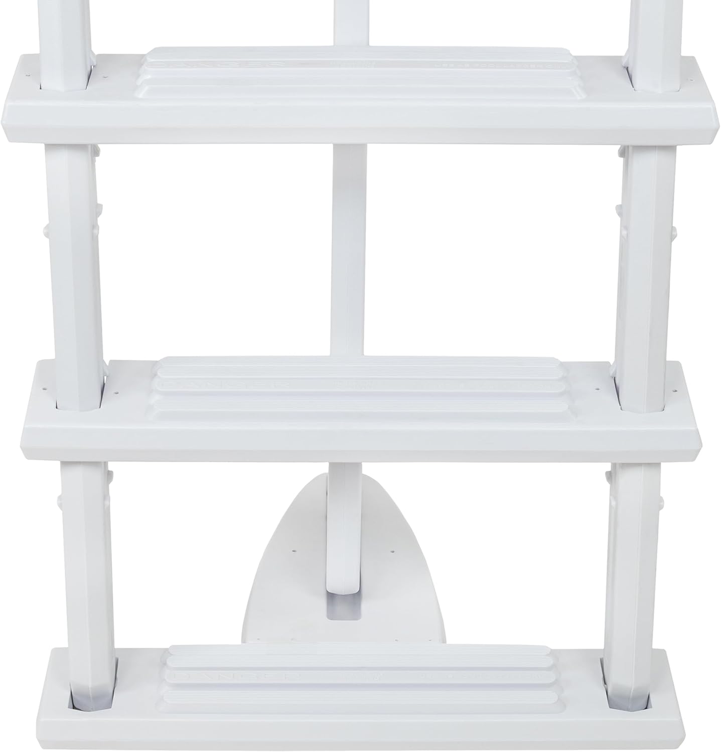 61xb0nJkgzL._AC_SL1500_.jpg Aqua Select Heavy-Duty Resin Pool Entry System for Above Ground and Semi-Inground Pools | Adjustable for 48" to 54" Pool Walls | Wide Step Design | 350 lb Capacity
