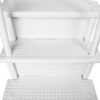 Aqua Select Anti-Slip in-Pool Steps | White | for Above Ground Swimming Pools | Can Mount to Decks 48" to 54" H | Safety Stairs Capacity Up to 350 lbs
